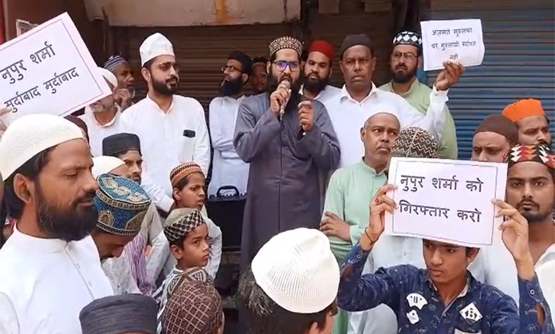 बरेली: बीजेपी प्रवक्ता की टिप्पणी को लेकर प्रदर्शन, मुस्लिम समुदाय ने की बर्खास्त करने और कार्रवाई की मांग