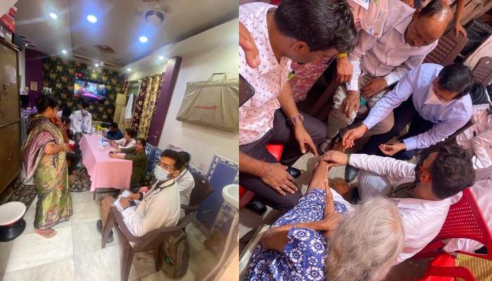 कानपुर: स्वास्थ्य शिविर लगा कर मरीजों के घरों तक पहुंचे डॉक्टर, गंभीर रोगियों को बुलाया हैलट अस्पताल