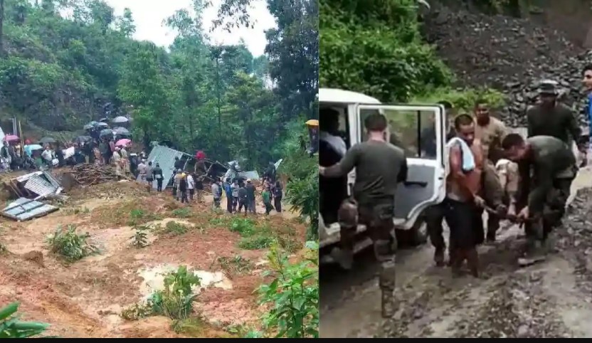 मणिपुर में भूस्खलन से असम के सात लोगों की मौत