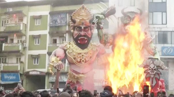 नरकासुर राक्षस के पुतले जलाकर दिवाली मनाते हैं गोवावासी, सीएम ने दी शुभकामनाएं