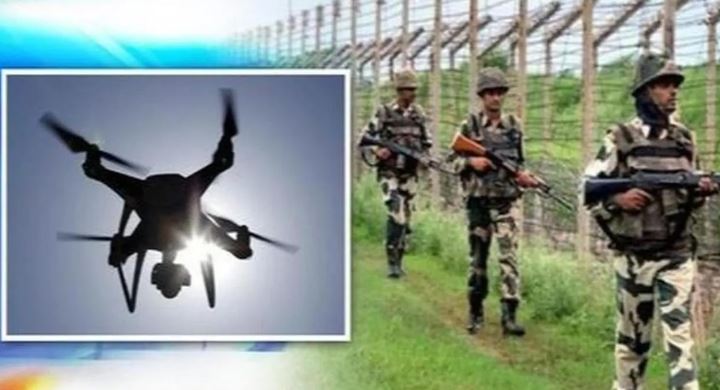 सीमा सुरक्षा बल ने भारत पाक अंतर्राष्ट्रीय सीमा पर ड्रोन पर की फायरिंग