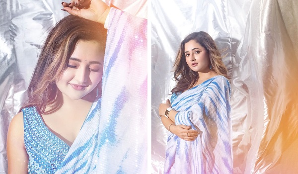 Rashami Desai Photos :  रश्मि देसाई का सीक्वेंस साड़ी में दिखा कातिलाना अंदाज, बोलीं- मैं खूबसूरत तबाही हूं!