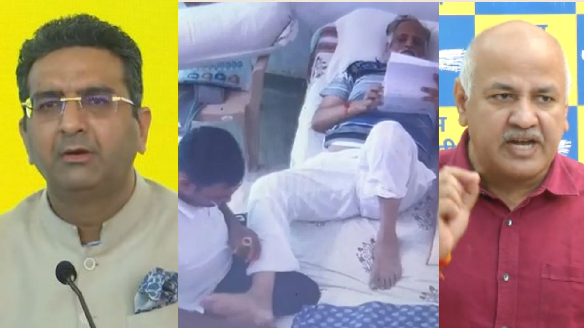 Video: तिहाड़ जेल में केजरीवाल के मंत्री सत्येंद्र जैन की मसाज!, AAP बोली- तबियत नासाज, BJP ने लिया आड़े हाथ