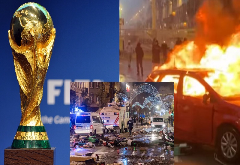 FIFA World Cup 2022 : मोरक्को की जीत के बाद बेल्जियम-नीदरलैंड में दंगे, फैंस ने गाड़ियां फूंकी, तोड़फोड़ की