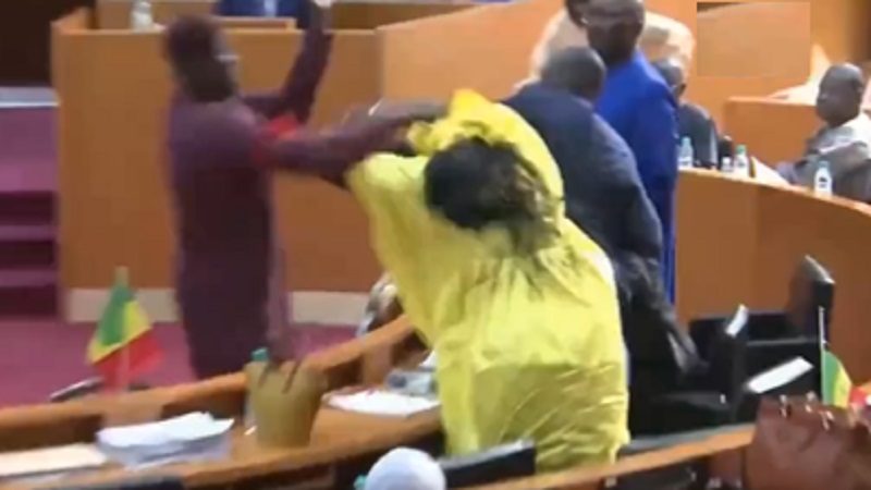 Video: अफ्रीकी देश की संसद में चले लात-घूंसे, महिला सांसद को मारा थप्पड़