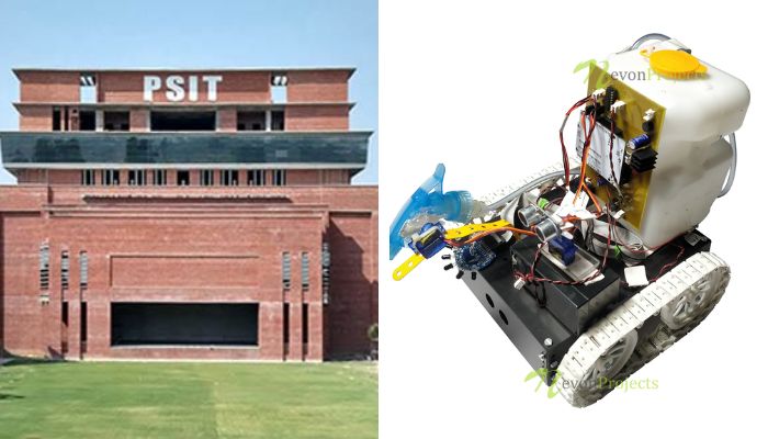 Kanpur: तंग गलियों में पहुंच रोबोट बुझाएगा आग, PSIT के इन्फोरमेशन टेक्नोलॉजी विभाग ने तैयार किया Fire Fighting Robot