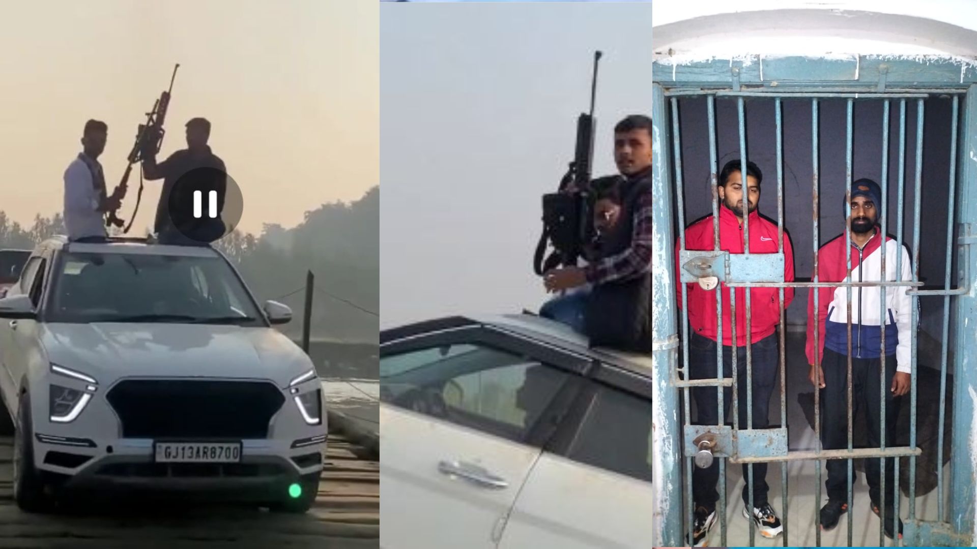 बरेली: गाड़ियों पर चढ़कर युवकों का हथियार लहराने का Video Viral, खुलेआम प्रदर्शन, गिरफ्तार