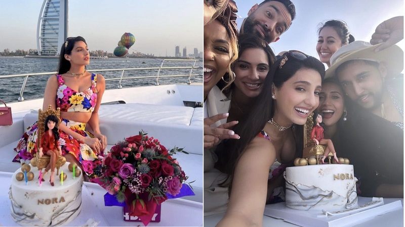 Video: Nora Fatehi ने दुबई में समुद्र के बीचोबीच यॉट पर किया अपना Birthday Celebrate 