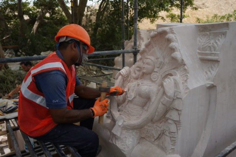 अयोध्या : राम मंदिर में 36 हजार देवी-देवताओं का होगा वास, खम्भे और दीवारों पर बनाई जा रही हैं मूर्तियां