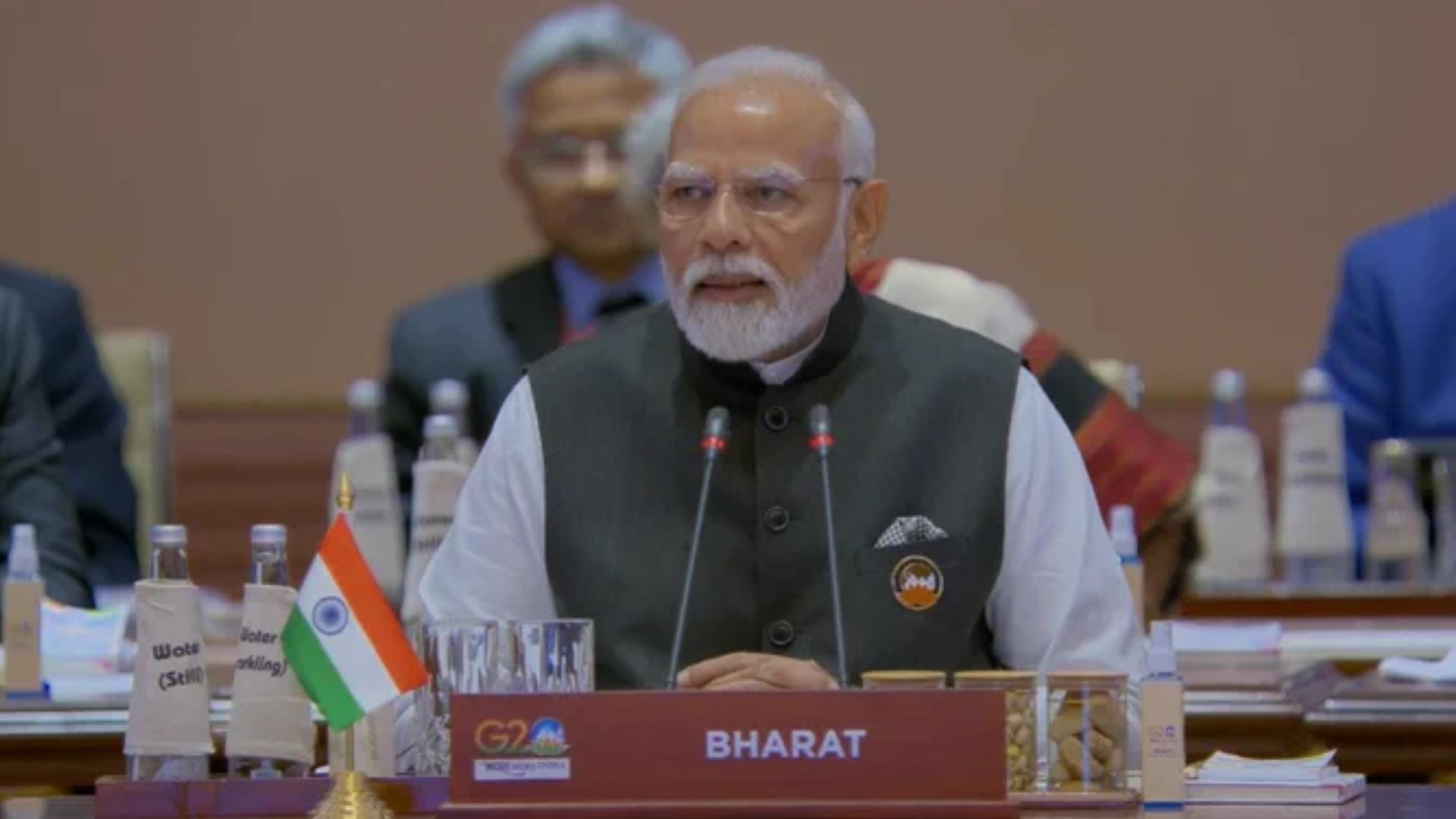 G20 Summit: दूसरे सत्र में घोषणापत्र को मिली मंजूरी, भारत मंडपम में जुटे विश्व के दिग्गज नेता