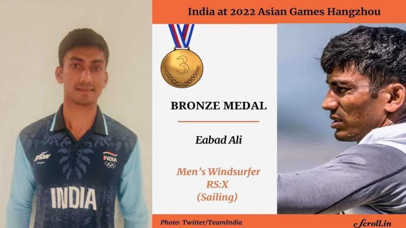 एशियन गेम्स 2023: चीन में एबाद अली ने लहराया अयोध्या का परचम, पुरुष नौकायन में झटका कांस्य पदक