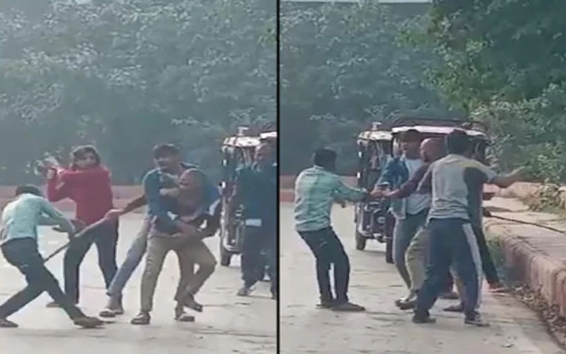 गौतमबुद्धनगर: युवती ने साथियों के साथ ई-रिक्शा चालक को डंडों से पीटा, वीडियो वायरल हुआ तो हरकत में आई पुलिस