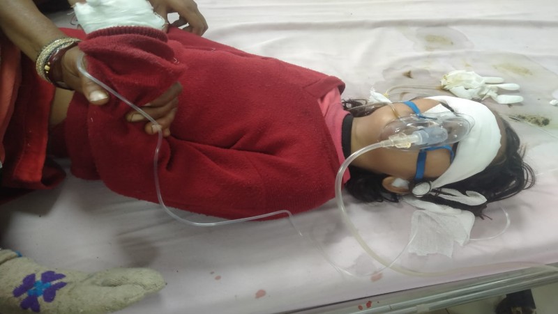 औरैया: कुत्ते के काटने से बच्ची की बिगड़ी हालत, डॉक्टरों ने हायर सेंटर किया रेफेर