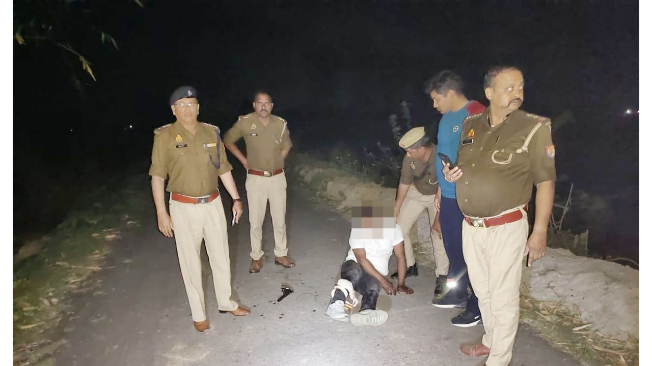 सुलतानपुर: पुलिस मुठभेड़ में बदमाश किशन टाइगर गिरफ्तार, साथी फरार