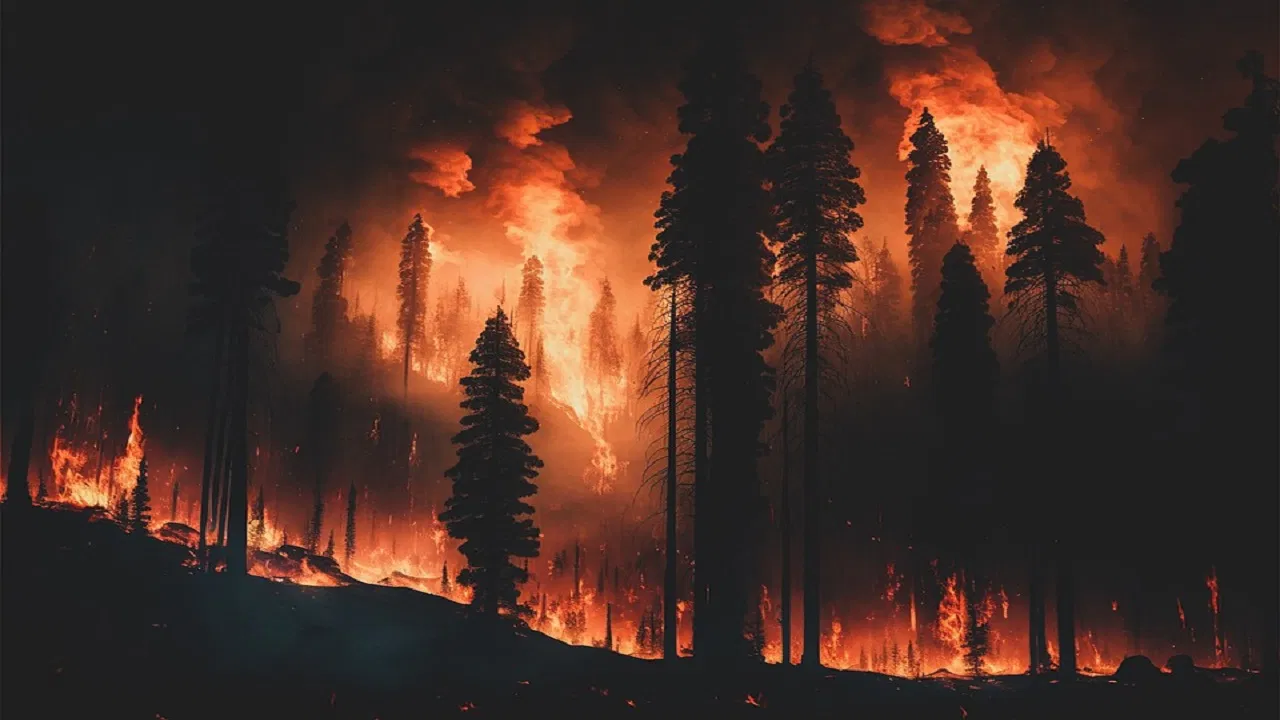 नैनीताल: धधक रहे जंगल, सांसों में भर रहा धुआं ही धुआं 