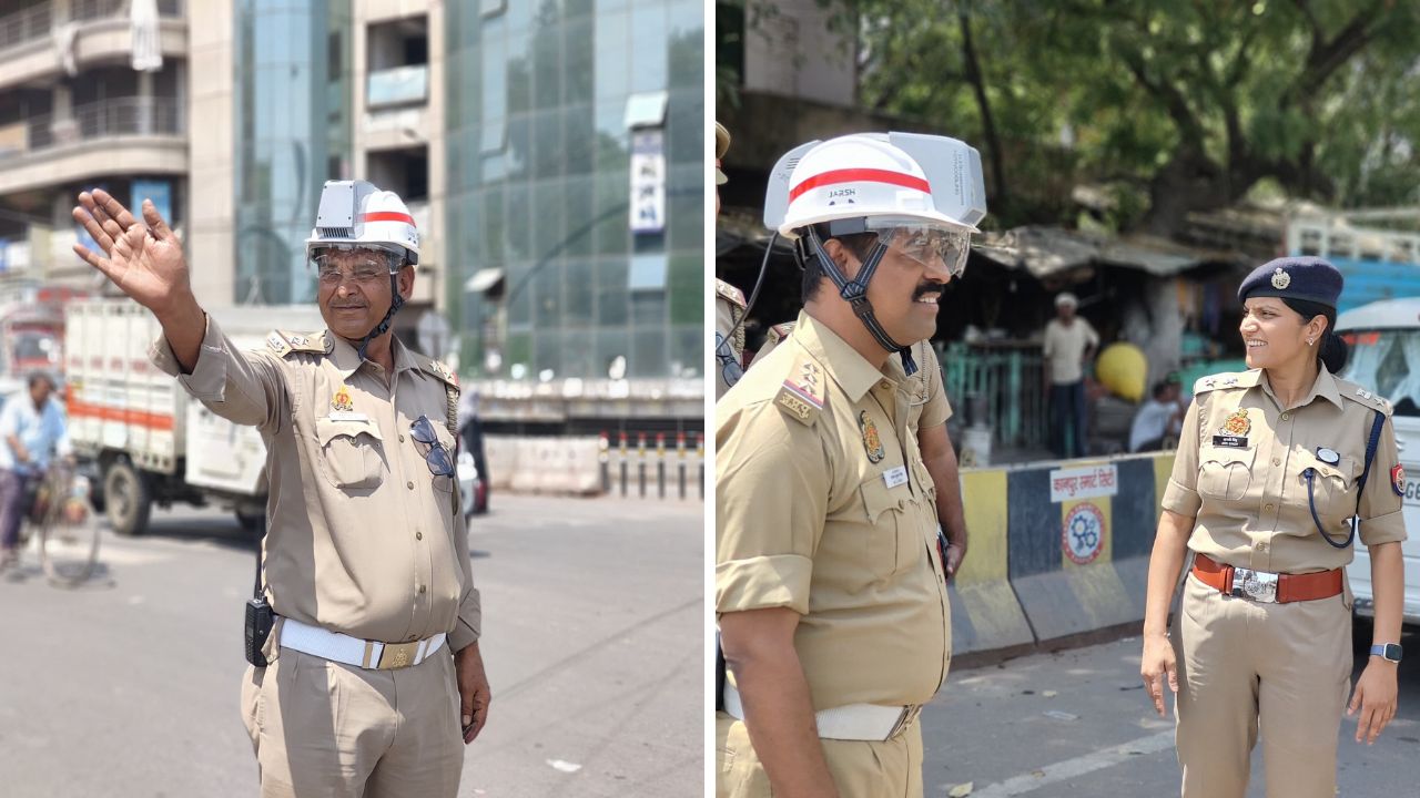 Kanpur: ट्रैफिक सिपाहियों को मिले AC हेलमेट; गर्मी से दिलाएंगे राहत, चार्ज करने से 8 घंटे तक मिलेगी ठंडक, इतने रुपये कीमत
