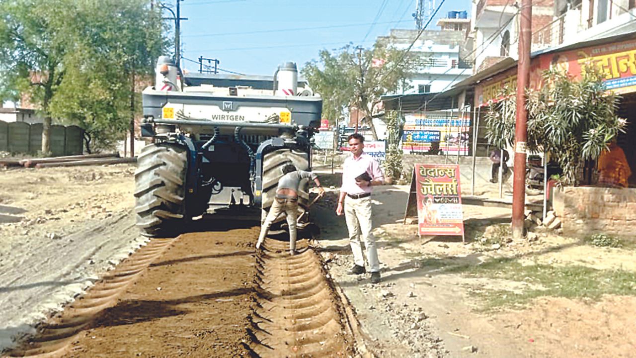 Kanpur News: सनिगवां-पिपरगवां रोड पर टू लेन बनाने का काम शुरू, FDR तकनीक से बनेगी सड़क