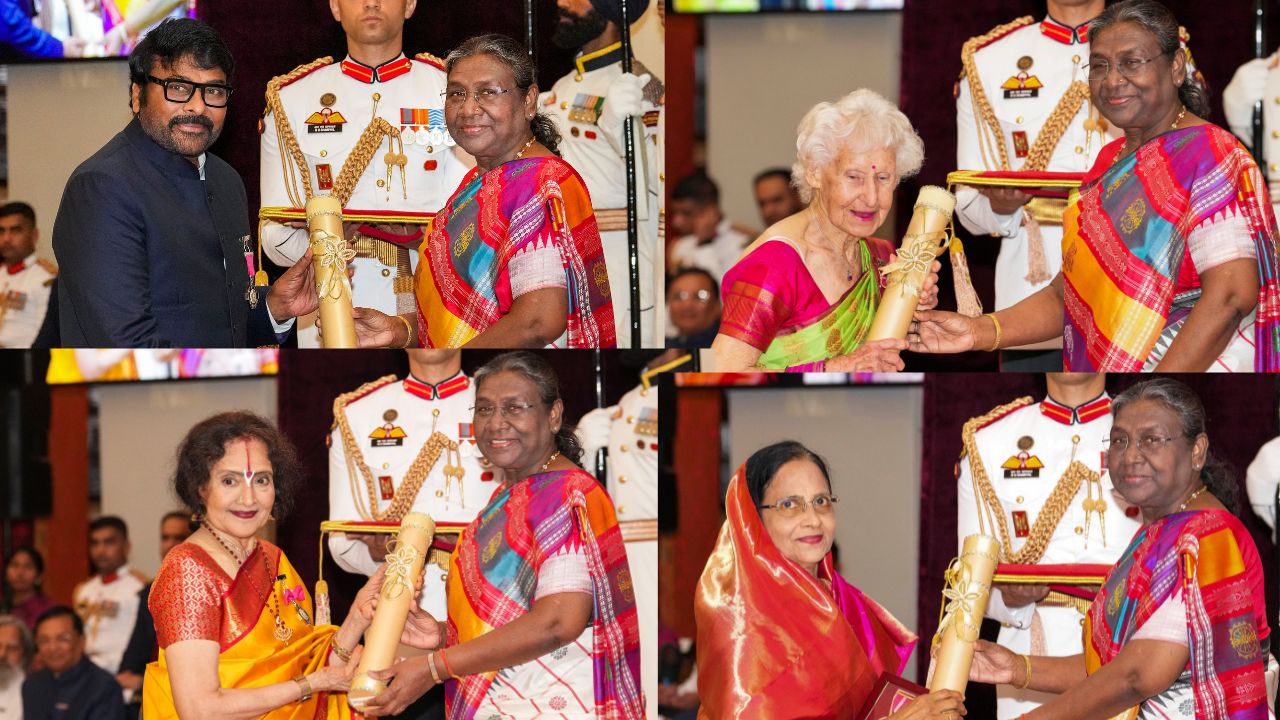 वैजयंतीमाला, चिरंजीवी, दिवंगत न्यायाधीश एम. फातिमा बीवी पद्म पुरस्कार से सम्मानित