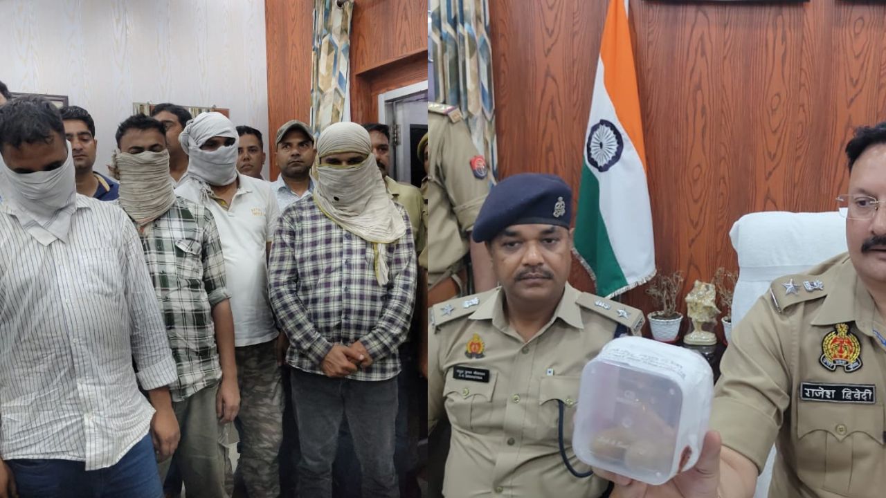 रामपुर: पुलिस ने मुठभेड़ के बाद सोना लूटने वाले पांच बदमाशों को किया गिरफ्तार
