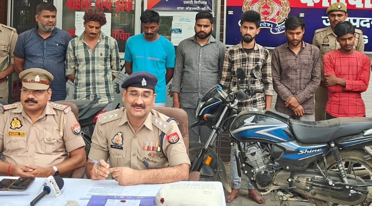 लखीमपुर-खीरी: लूट की योजना बनाते सात अंतर्जनपदीय बदमाश गिरफ्तार