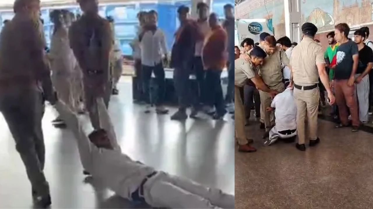 आगरा : आरपीएफ जवानों ने डिप्टी स्टेशन अधीक्षक को बेरहमी से पीटा, हाथपैर पकड़कर घसीटा, चार सस्पेंड आगरा : आरपीएफ जवानों ने डिप्टी स्टेशन अधीक्षक को बेरहमी से पीटा, हाथपैर पकड़कर घसीटा, चार सस्पेंड