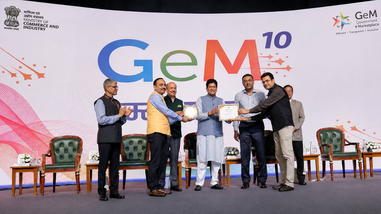 सरकारी खरीद में यूपी का जलवा, GeM पर 1 लाख करोड़ से ज्यादा की खरीद; प्रदेश को मिले 3 राष्ट्रीय पुरस्कार सरकारी खरीद में यूपी का जलवा, GeM पर 1 लाख करोड़ से ज्यादा की खरीद; प्रदेश को मिले 3 राष्ट्रीय पुरस्कार