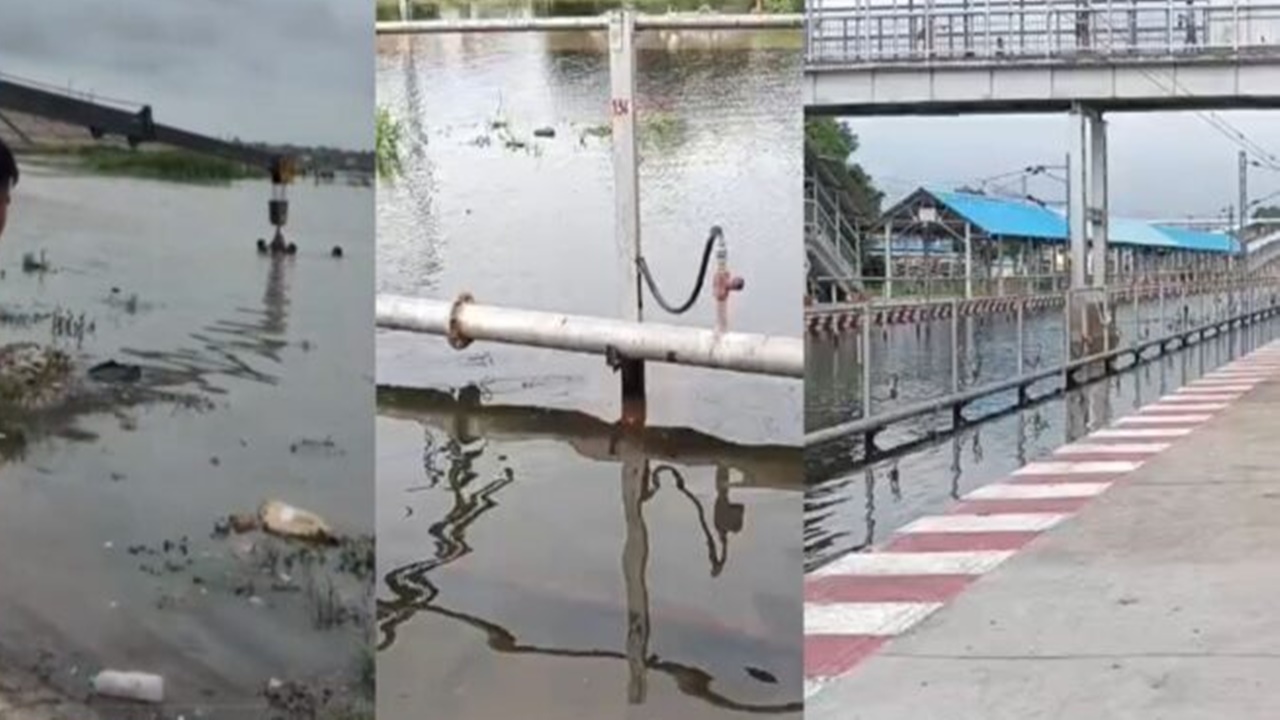 प्रयागराज में बारिश का रौद्र रूप! रामबाग स्टेशन के तीनों प्लेटफॉर्म पानी में डूबे, ट्रेनों का संचालन बंद; रिवरफ्रंट पर कार बही प्रयागराज में बारिश का रौद्र रूप! रामबाग स्टेशन के तीनों प्लेटफॉर्म पानी में डूबे, ट्रेनों का संचालन बंद; रिवरफ्रंट पर कार बही