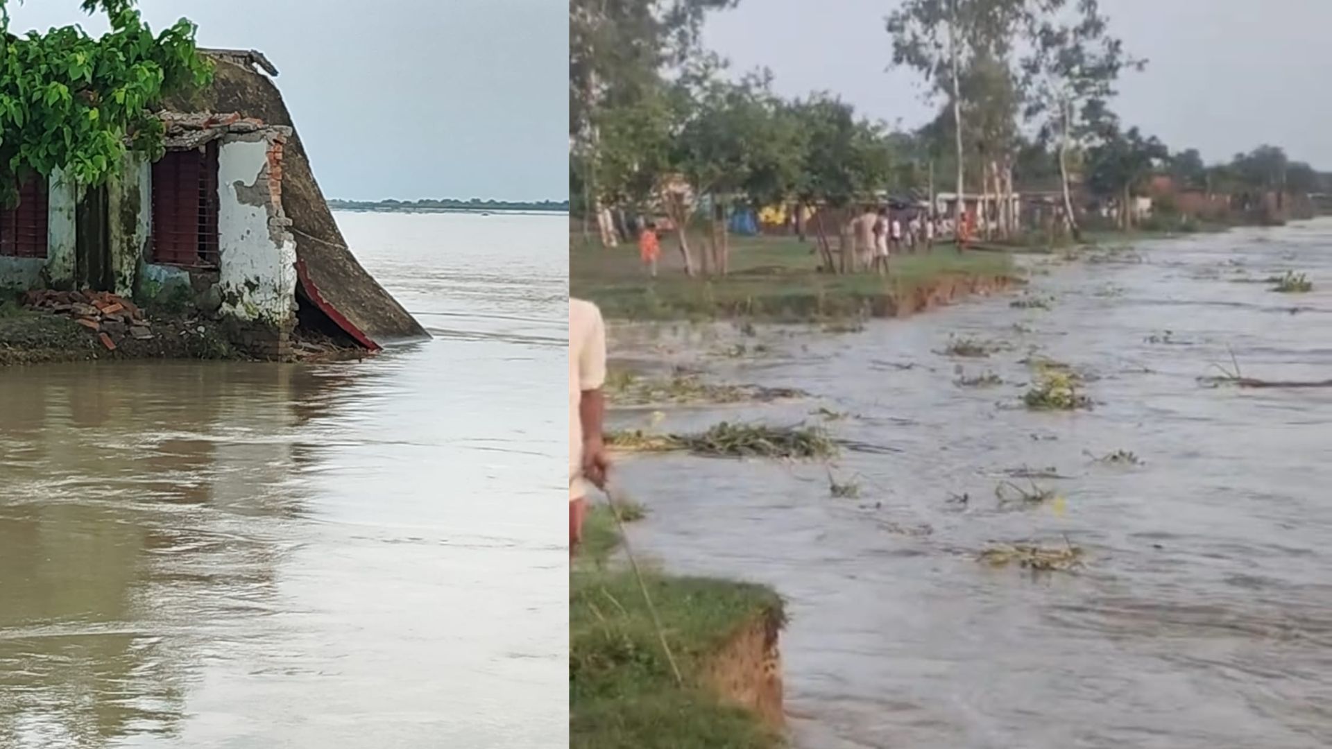 Lakhimpur Kheri : खीरी में कटान से मची भयंकर तबाही, सैकड़ों बीघा खेत निगल गई नदी 