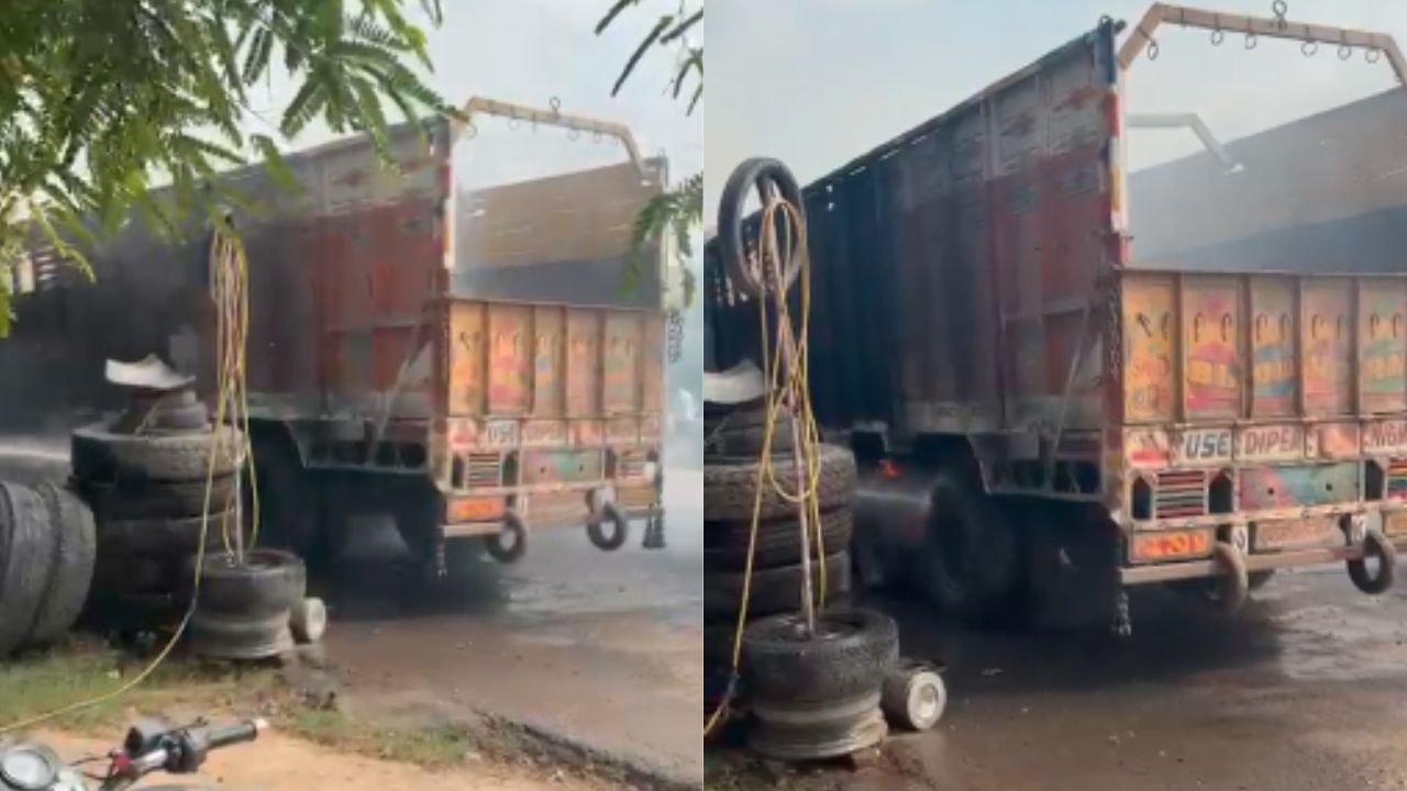 Sitapur News: टायर फटने से चलते ट्रक में लगी भीषण आग, लखनऊ-बरेली हाईवे पर तेज धमाका; दमकलकर्मियों ने पाया काबू Sitapur News: टायर फटने से चलते ट्रक में लगी भीषण आग, लखनऊ-बरेली हाईवे पर तेज धमाका; दमकलकर्मियों ने पाया काबू