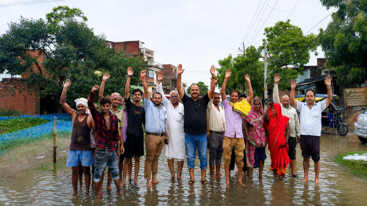 रायबरेली में बारिश ने बढ़ाई मुश्किलें, जगतपुर-डलमऊ मार्ग जलमग्न; घरों की चौखट तक पहुंचा पानी