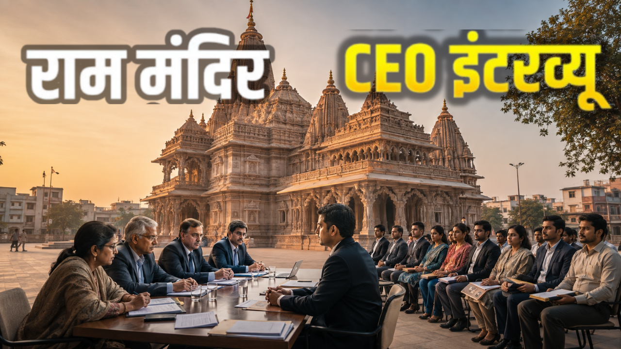 Ram Mandir CEO: राम मंदिर के CEO पद की रेस में 18 उम्मीदवार, आज से इंटरव्यू; 5,200 से ज्यादा आवेदन Ram Mandir CEO: राम मंदिर के CEO पद की रेस में 18 उम्मीदवार, आज से इंटरव्यू; 5,200 से ज्यादा आवेदन