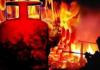 लखीमपुर-खीरी: घर में लगी आग से धमाके साथ फटा गैस सिलेंडर, मची भगदड़ 