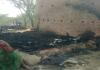 सुलतानपुर में अज्ञात कारणों से लगी आग, 11 घर जलकर राख 