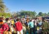 रामपुर : सड़क पर लगी रही मंडी, जाम से जूझ रहे लोग