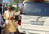 रामपुर: डंपर ने किसान नेता की कार को मारी टक्कर, क्षतिग्रस्त