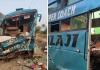  मध्य प्रदेश के राजगढ़ में निजी बस पुल से गिरी, दो की मौत... 40 घायल 