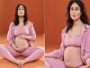 करीना कपूर ने बेबी बंप फ्लॉन्ट करते हुए किया योगासन, तस्वीरें वायरल