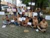 हल्द्वानी: भाजपा सरकार पर ग्रामीणों ने लगाए आरोप, अर्धनग्न होकर किया प्रदर्शन