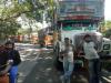 हल्द्वानी: चालान के विरोध में ट्रकों का चक्का जाम