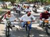 लखनऊ: छात्रसभा ने निकाली साइकिल रैली, निकली 10 किमी की यात्रा