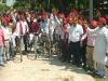 बाराबंकी: साइकिल यात्रा से सपा का हल्ला बोल, धननांग से बाबागंज तक सड़कों पर उतरे कार्यकर्ता