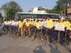 लखनऊ: विश्व पोलियो दिवस पर निकाली गई जन जागरूकता साइकिल रैली