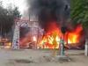 बरेली: सड़क किनारे जूतों की फड़ में लगी आग, हजारों का माल जलकर हुआ खाक