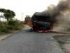 कन्नौज: स्कूल बस बनी आग का गोला, चालक की सूझबूझ से बड़ा हादसा टला