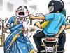 मुरादाबाद : महिला के गले से चेन लूटकर फरार हुए बाइक सवार बदमाश