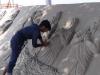 अयोध्या: बीएचयू के सैंड आर्टिस्टों ने राम कथा पार्क के बाहर रेत पर बनाया राम मंदिर