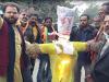 शाहजहांपुर: पंजाब के सीएम के खिलाफ भाजपाइयों का फूटा गुस्सा, फूंका पुतला