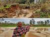 बिजनौर : नहर की साइड टूटने से कई बीघा गेहूं की फसल जलमग्न, किसानों ने की आर्थिक मदद की मांग