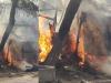 अयोध्या: अज्ञात कारणों से लगी आग, गृहस्थी का सामान जलकर हुआ राख
