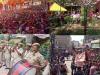 कानपुर: गंगा मेला पर जमकर बरसा गुलाल, हुरियारों ने ऊंट पर बैठकर खेला रंग